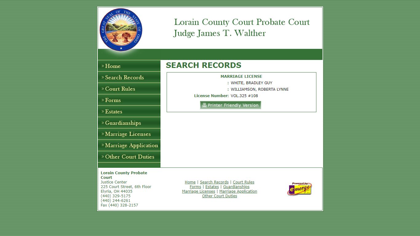 Lorain County Probate Court